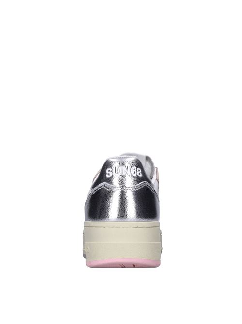 Sneakers in glitter e pelle SUN68 | Z35234BIANCO PANNA-ROSA-ARGENTO
